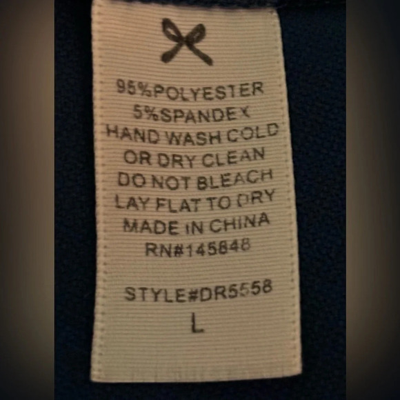 Everly Womens Cap Sleeve Flare Mini Dress Size Large Blue 95/5Polyester/Spandex - Picture 5 of 6